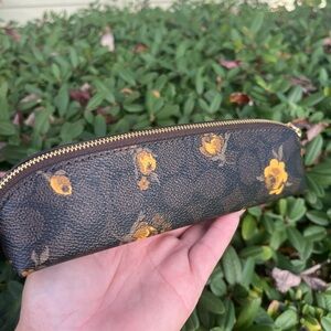 Coach Maple Pencil Case with Floral Print-CCF40